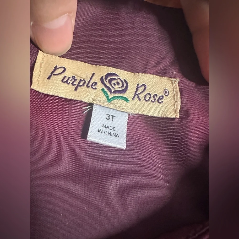 NWT Purple Rose holiday formal dress size 3T - Picture 5 of 7